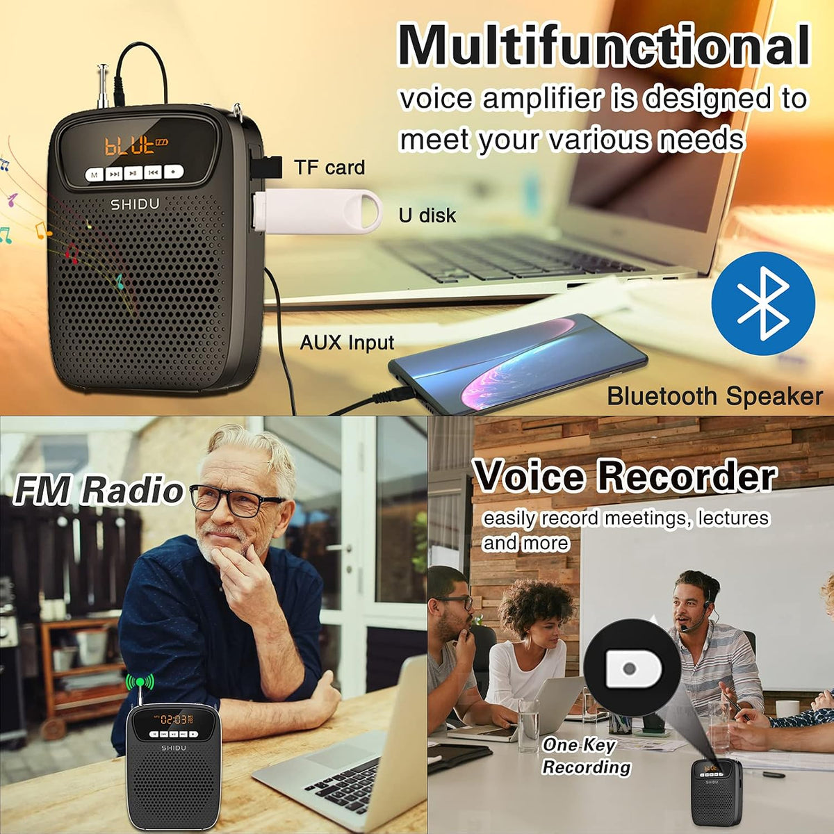 HW HAOWORKS teacher microphone speaker in classroom usage setting