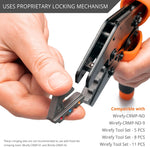 Wirefy organizer with die slots
