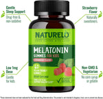 Naturelo children sleep support gummies nutritional facts label