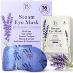 Bloomora lavender steam eye mask front view packaging