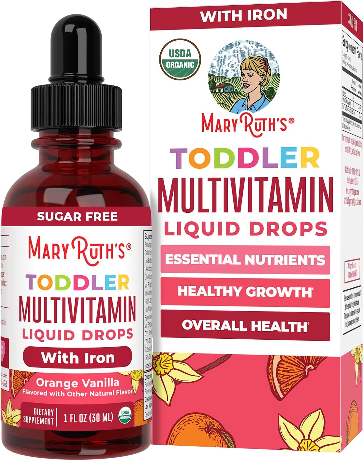 MARYRUTH'S USDA Organic Multivitamin Drops for Infants w/Iron, Vegan, 2oz | With Iron, USDA Organic, Immune Support & Overall Wellness, Vegan, Non-GMO - Image 12