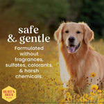 Natural origin dog ear cleaning sheets for wax removal