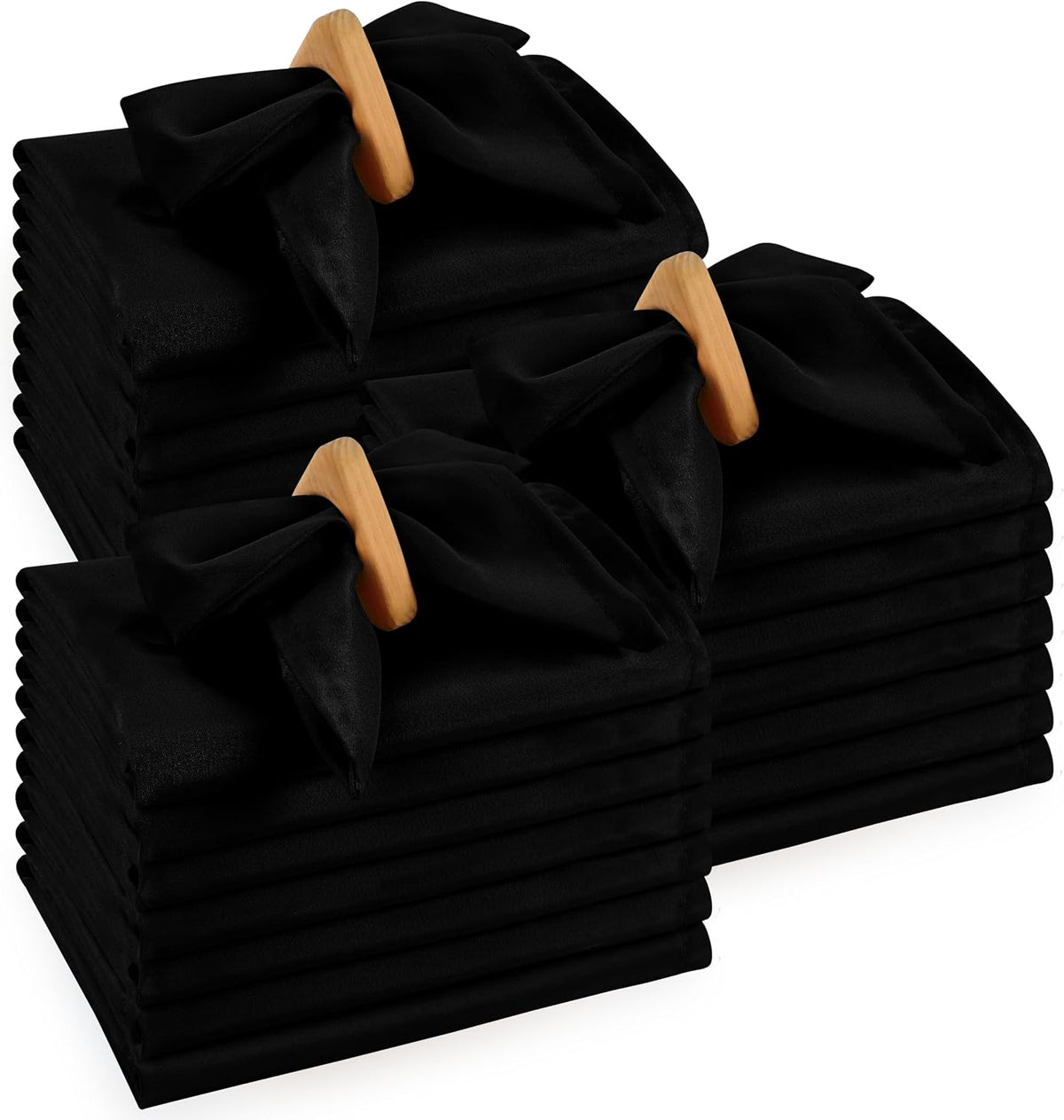 Utopia Home [12 Pack, Red] Cloth Napkins 17x17 Inches, 100% Polyester | Hemmed Edges, Washable and Reusable Ideal for Parties, Weddings and Dinners - Image 14