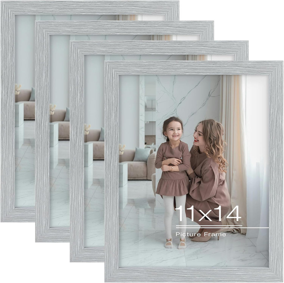 Frametory 8.5x11 Picture Frame Black,Solid Wood&Tempered Glass,Fit 8.5x11 | 2 Pack Photo Frames, Display for Picture/Poster/Print, Horizontal and Vertical Tabletop or Wall Gallery Mounting, Home Decor - Image 15
