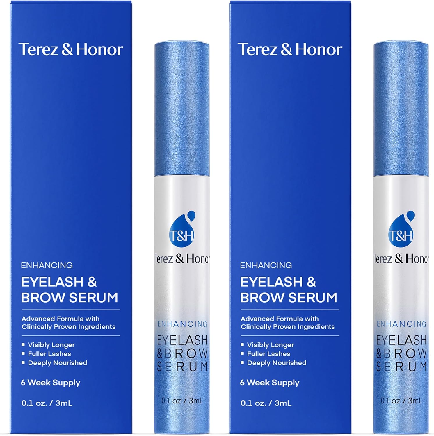 Terez & Honor Advanced Enhancing Eyelash and Eyebrow Serum (Eyelash Serum - 2 Pack) - Image 1