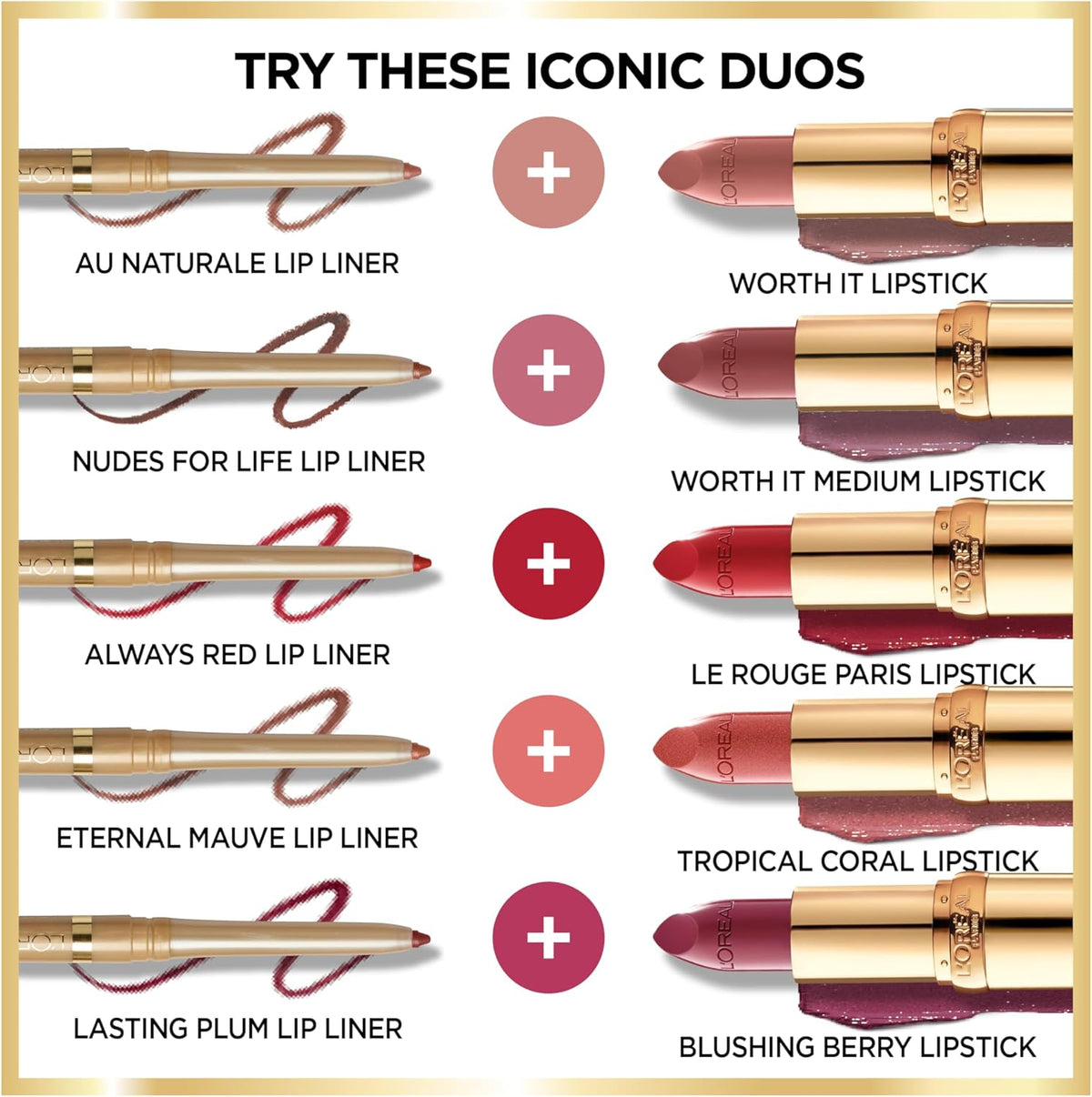 L'Oreal Paris Colour Riche Lipstick applied on lips for satin finish look