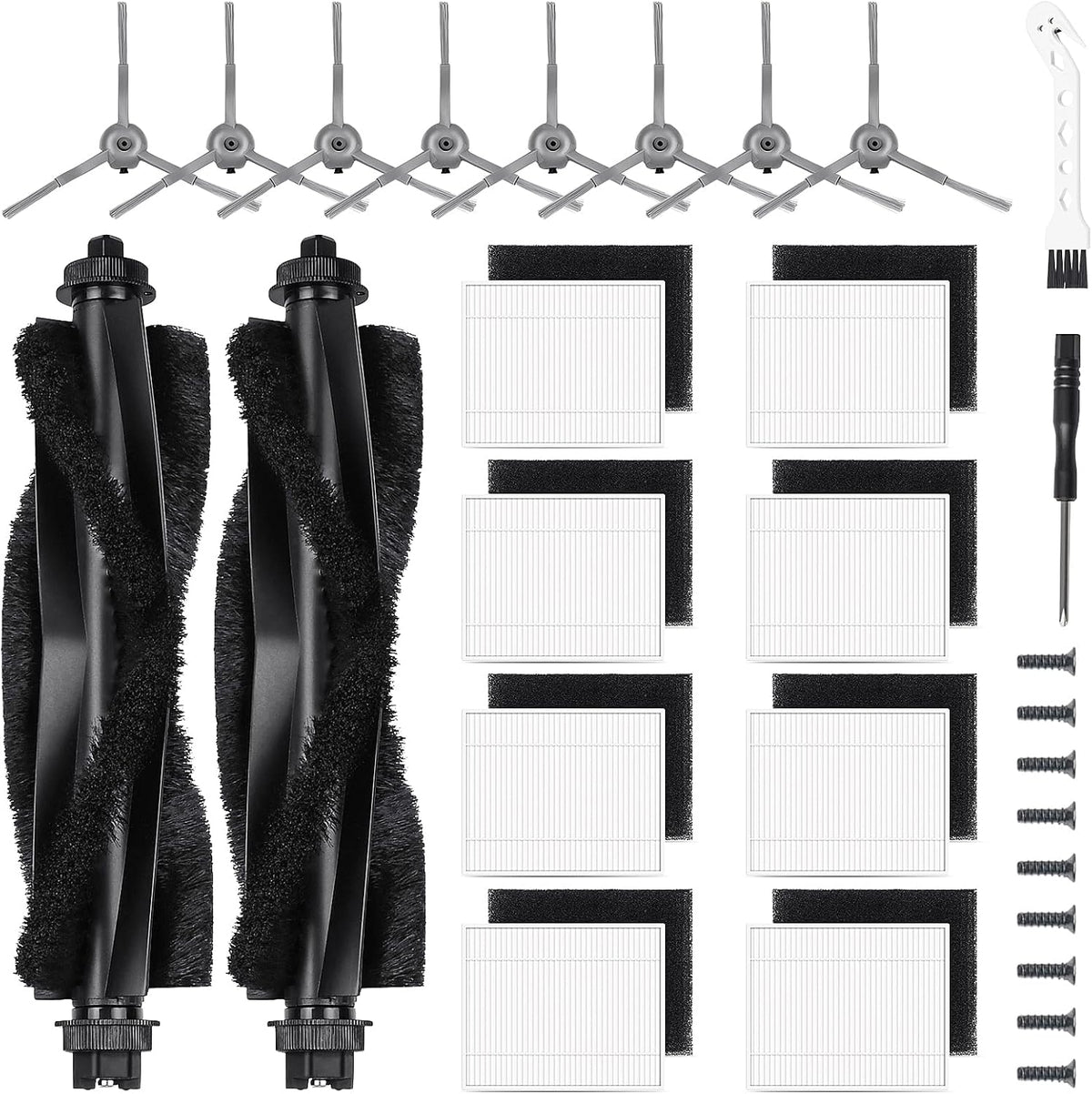 KTNAid replacement parts kit for eufy vacuum robot front view