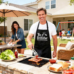 Kaidouma Funny Grill Aprons for Men Dad - Chef Cooking Grilling BBQ Apron | The Grillfather, Cotton, Adjustable, 2 Pockets, 40" Long Ties, Husband Dad Papa Gifts for Birthday Father's Day Christmas - Image 9