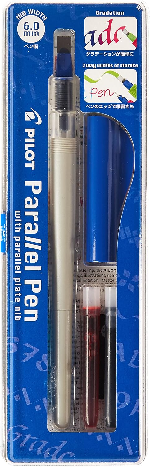 Pilot Parallel Calligraphy Pen Set, 2.4mm Nib with Black and Red Ink Cartridges (90051) - Image 9