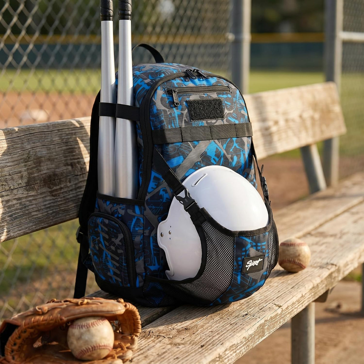 rickyh style sports gear bag closeup of durable polyester fabric