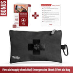 Tidify dog travel bag first aid kit pouch and accessories
