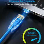 Lysymixs 10-pack blue network cables stack