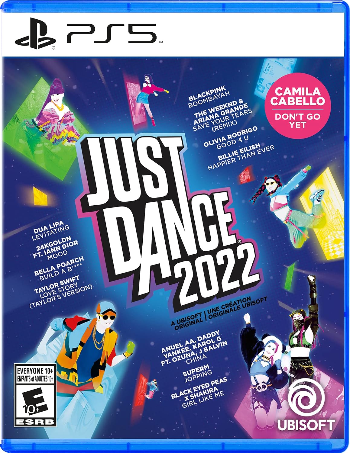 Just Dance 2022 Nintendo Switch game cartridge case back cover