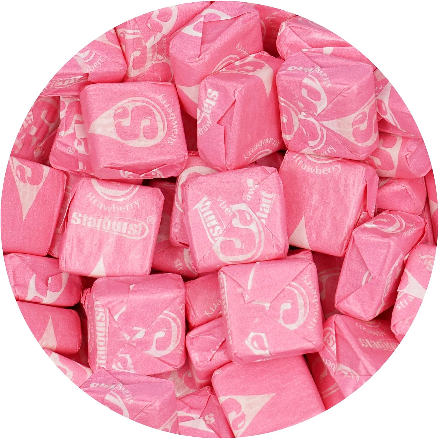The Hampton Candy Company Starburst All Pink Fruit Chews Candy front view bulk bag