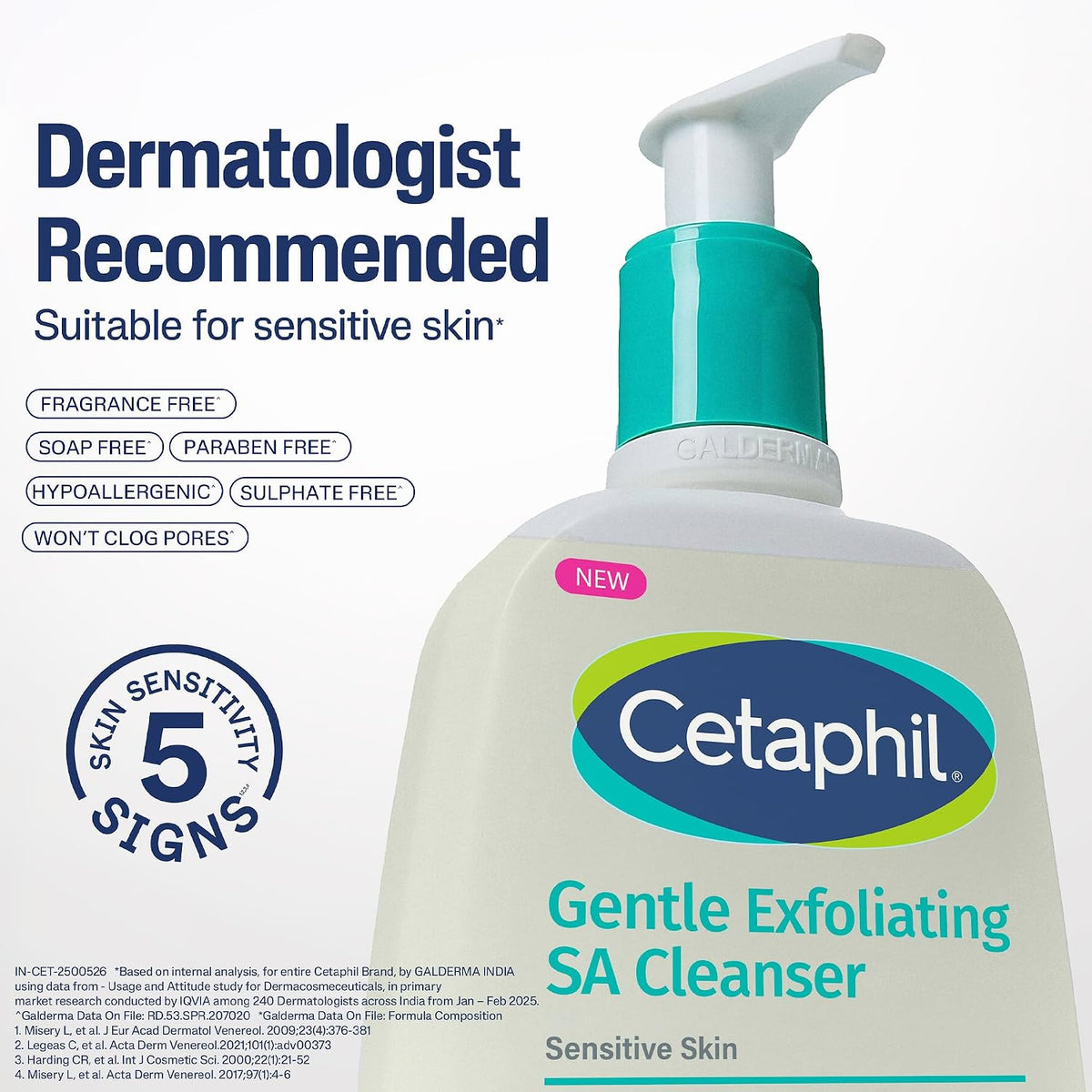 Cetaphil Gentle Exfoliating SA Cleanser 236ml | Foaming Gel Face Wash with Salicylic Acid, Mandelic Acid & Gluconolactone | Gently Exfoliates & Improves Texture | Dermatologist Recommended Brand - Image 9
