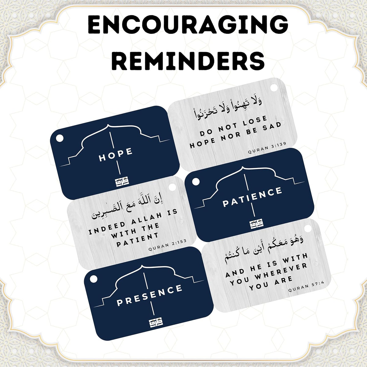 Zarf Islamic Affirmations Cards lifestyle decor setting