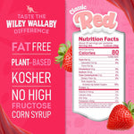 Close-up of soft and chewy Australian style red licorice twists on a serving platter