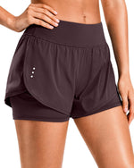 Soothfeel Women's Running Shorts with Zipper Pocket 2 in 1 High Wasited Workout Athletic Gym Yoga Spandex Shorts for Women - Image 9