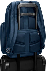Briggs & Riley Medium Cargo Backpack for Women & Men - Laptop Backpack, For Work & Travel, Lightweight & Durable, Padded Straps, Fits up to 15" Laptop - @work Collection, Navy - Image 9