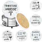 Best Teacher Gifts for Women - Teacher Appreciation Gifts - Absorbent Ceramic Coasters 6pc - Metal Holder & Cylinder Kraft Gift Box Included (Funny) - Image 9