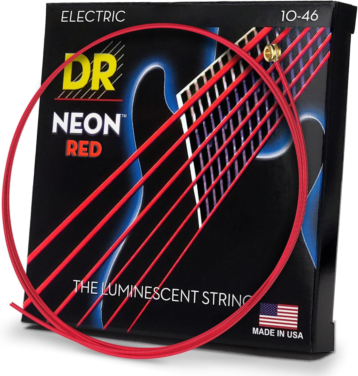 DR Strings NGE-9 light gauge guitar strings packet back view