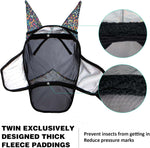 Close up of breathable nylon mesh and eye darts