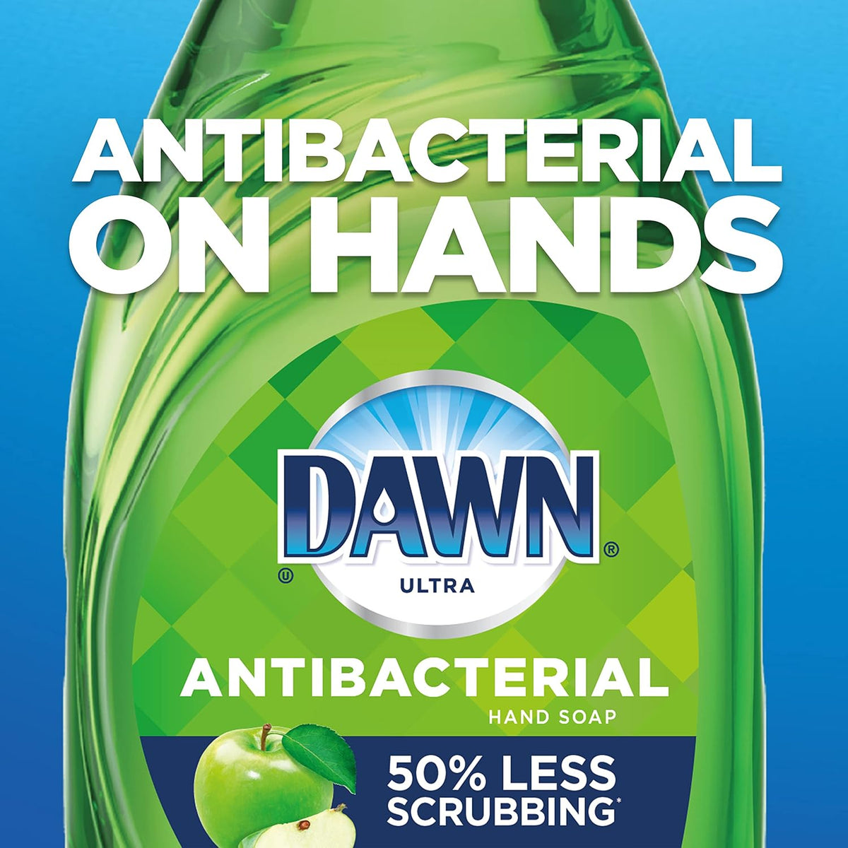 Dawn Ultra dish soap cap and neck detail