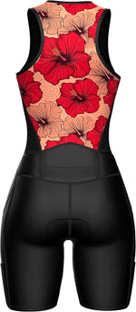 Sparx women triathlon suit zipper and neckline close-up