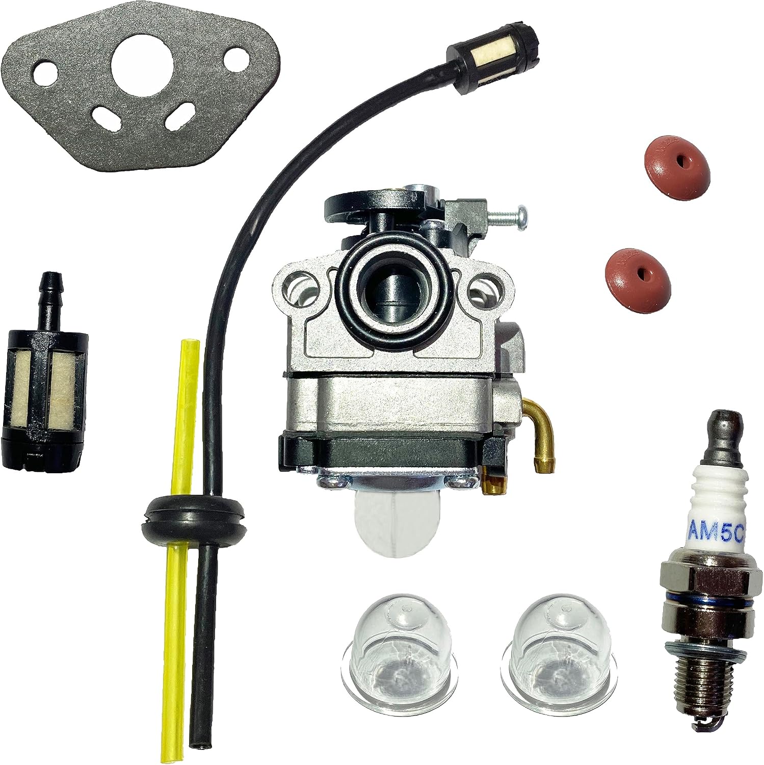 MrOunisite carburetor front view and replacement kit components