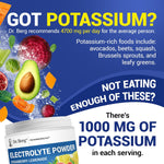 Dr. Berg Nutritionals imported electrolyte mix for clean wellness and muscle cramp defense.