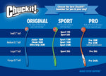 Side profile of Chuckit! glow in the dark dog toy