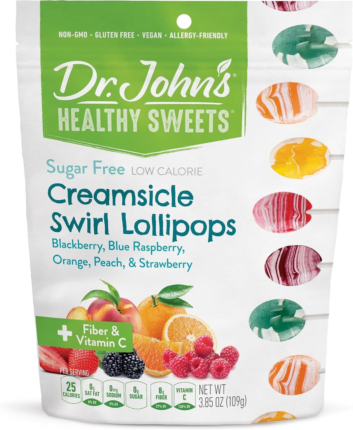 Authentic American imported diabetic friendly chocolate lollipops individual wrap