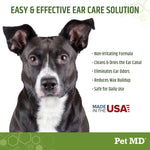 Close up of soft Pet MD ear cleaning wipe texture