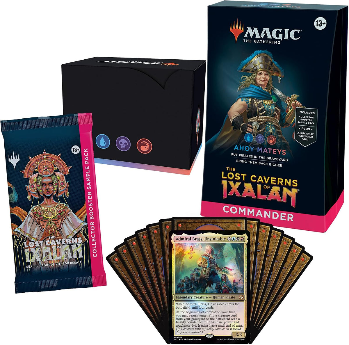 Magic The Gathering Ahoy Mateys commander deck front view box packaging