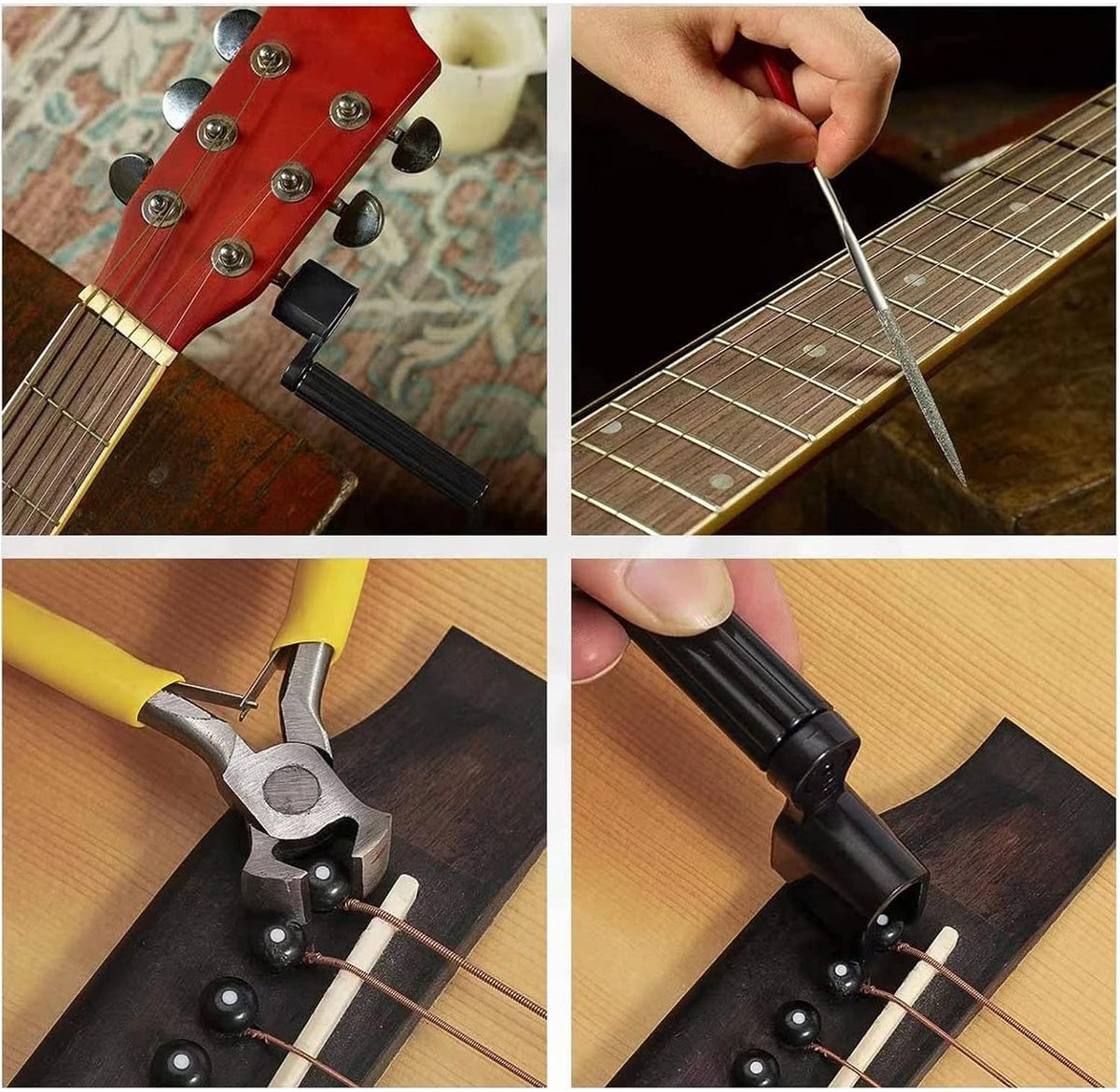 Hanbangabc guitar repair kit storage bag opened