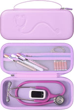 Stethoscope Case for 3M Littmann Classic III & Lightweight II S.E, Pink | for MDF Stethoscope, Hard Shell Carrying Case with Mesh Pocket & Handle, Nursing Students Essential Accessories, Case Only - Image 15