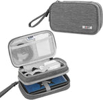 Bubm double compartment storage case front view gray