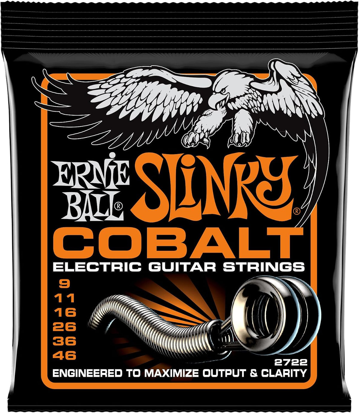 Ernie Ball cobalt electric guitar strings gauge details