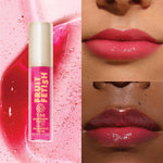 Milani Fruit Fetish Lip Oil glossy texture swatch
