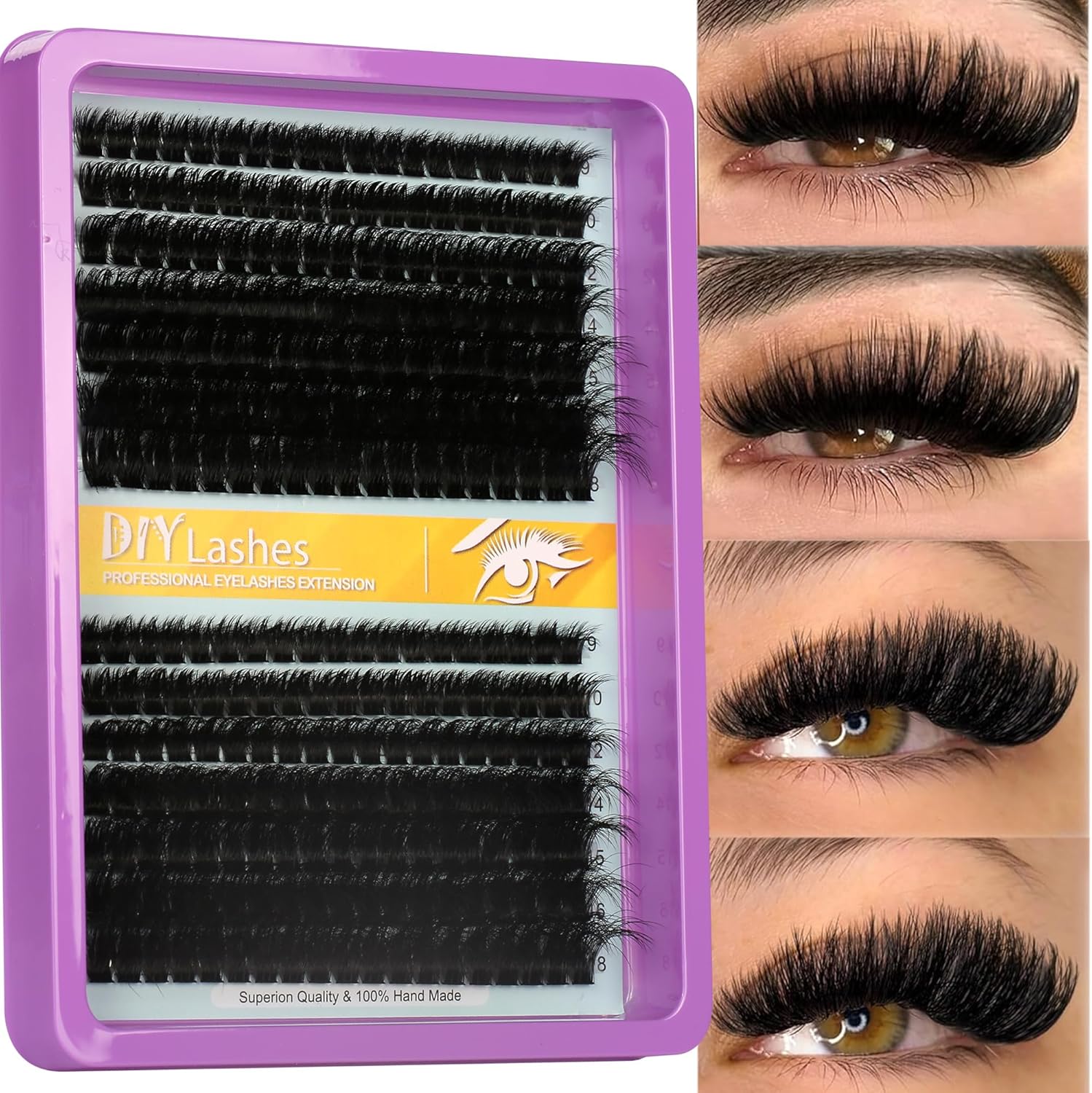Dista-USA C Curl Lash Clusters front view of packaging