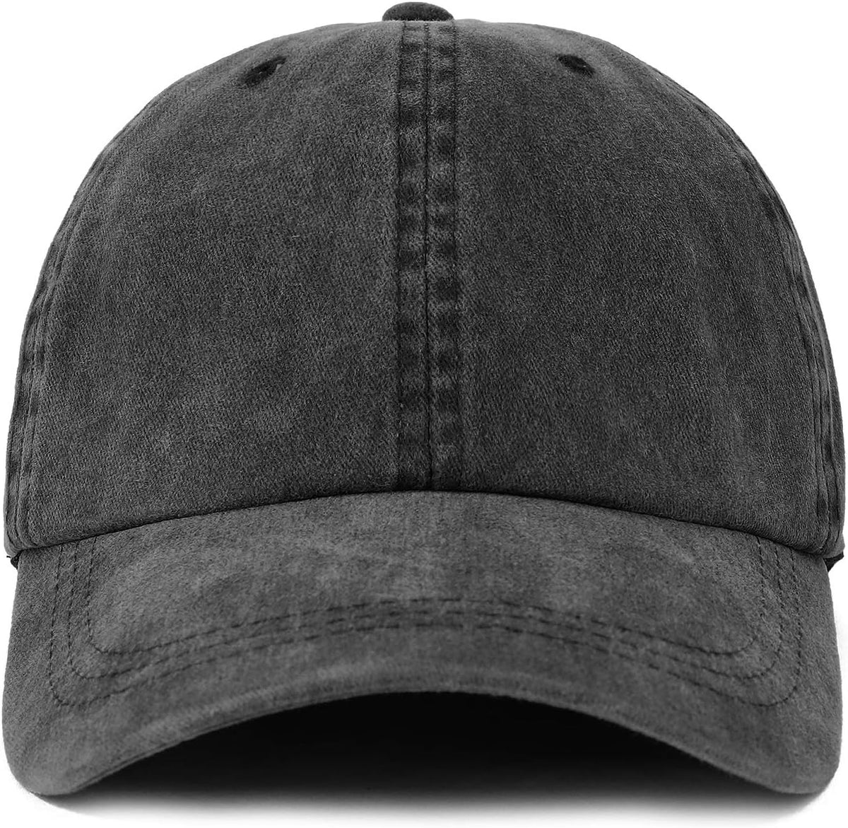 Trendy Apparel Shop Oversize XXL Pigment Dyed Washed Cotton Baseball Cap - Image 2