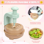 Toyly flower making machine with colorful fabric petals