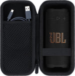 Lebakort storage case for JBL Grip speaker front view showing durable black exterior