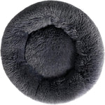 Close up of the high quality faux fur fabric on the pet bed