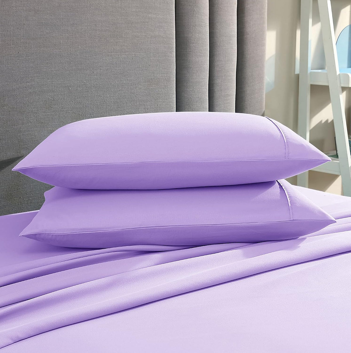 Pillow Case Set of 2 Double Brushed Microfiber Soft & Easy Care Pillowcases (Lime Green, King 20x40) - Image 10