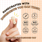 A handful of soft orange cream melt in your mouth candies.