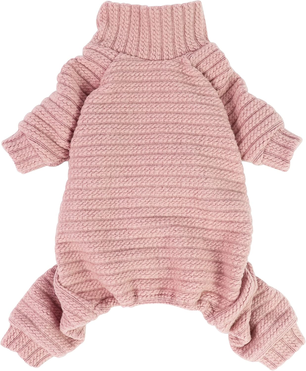 Fitwarm pink dog sweater front view