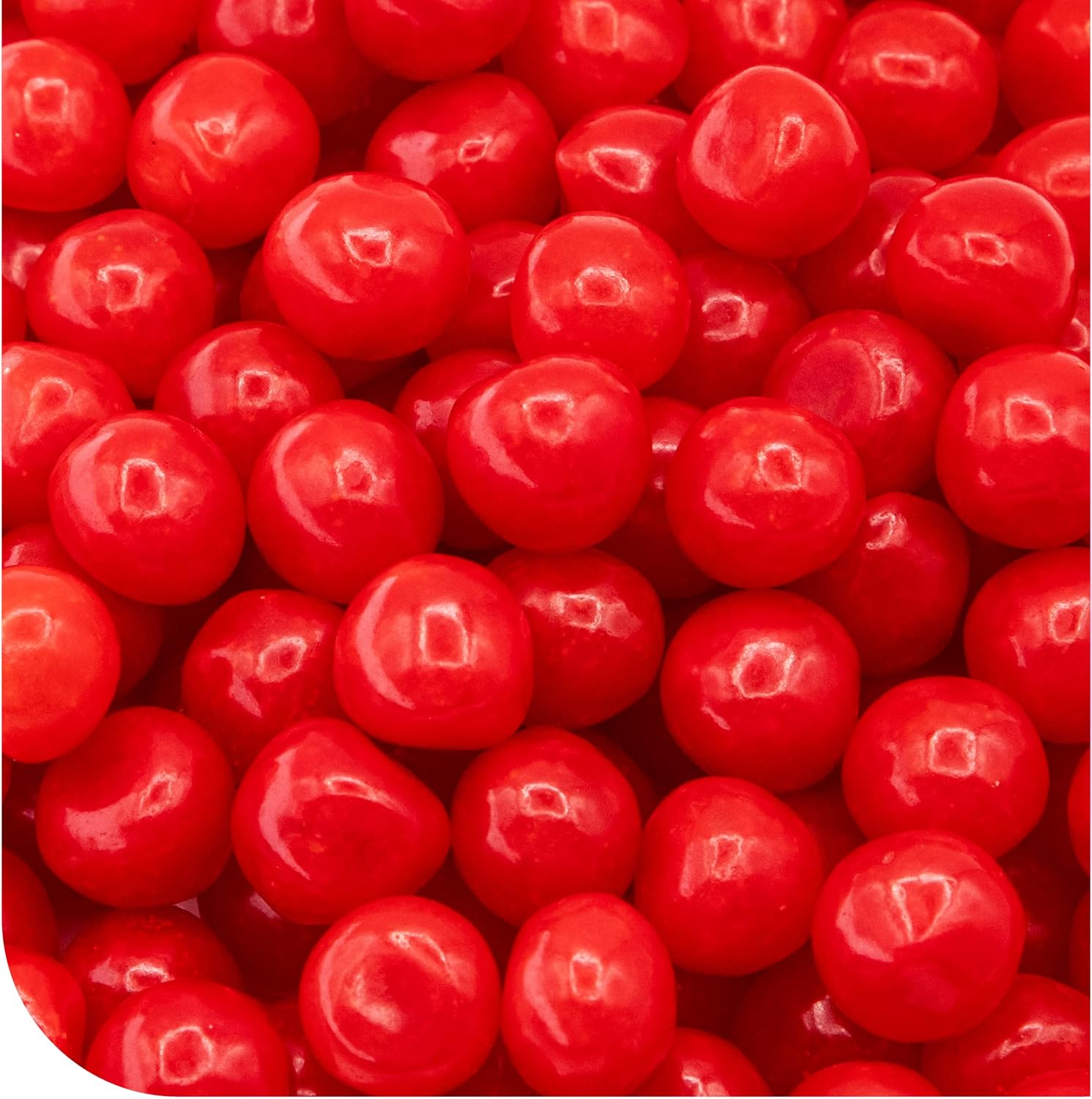 CRAZYOUTLET Cherry Sours Candy 1 Pound Pack front view showing vibrant red chewy candy balls.