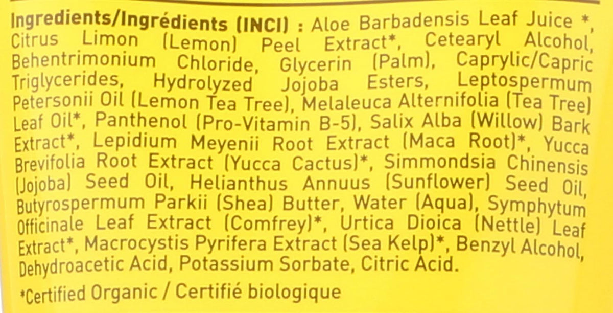 Desert Essence Lemon Tea Tree Conditioner texture and consistency