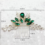 Prettylife crystal hair side comb on model